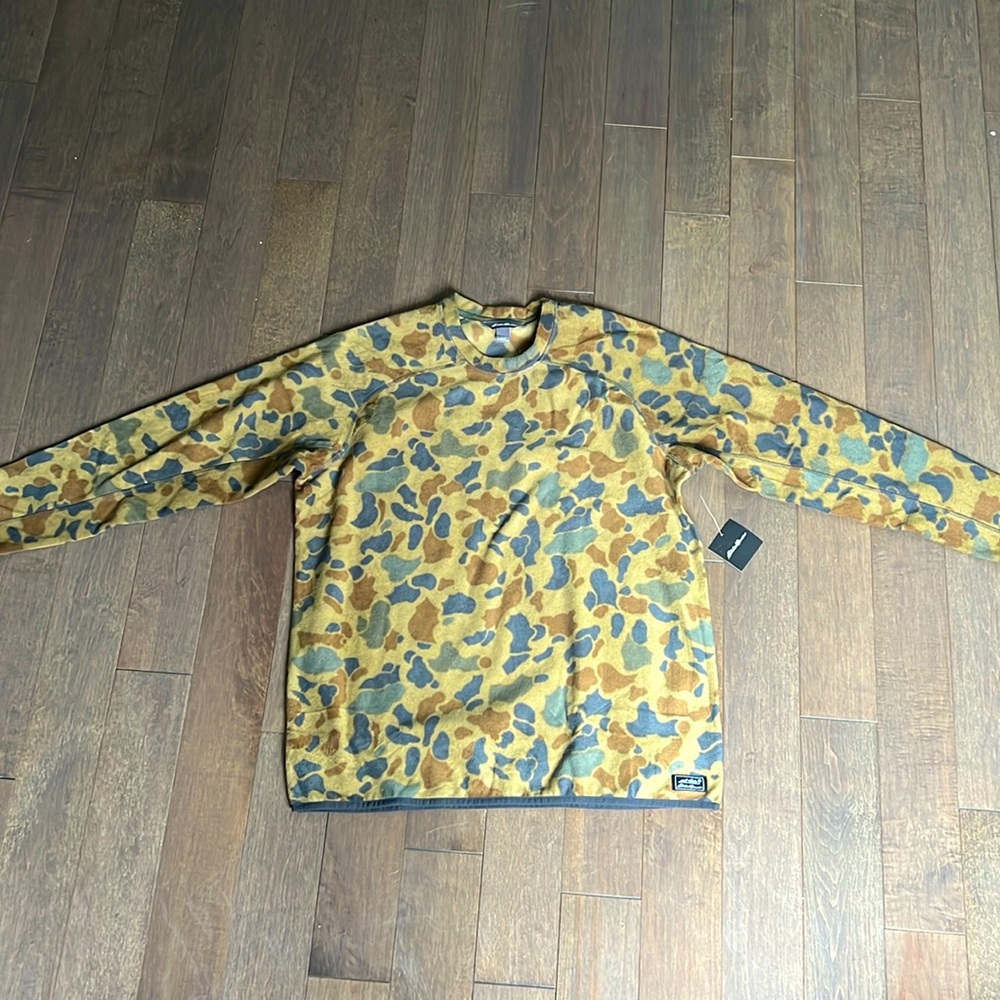Eddie Bauer Camo Fleece Crewneck